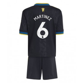 Manchester United Lisandro Martinez #6 Tredje Kläder Barn 2025-26 Kortärmad (+ Korta byxor)
